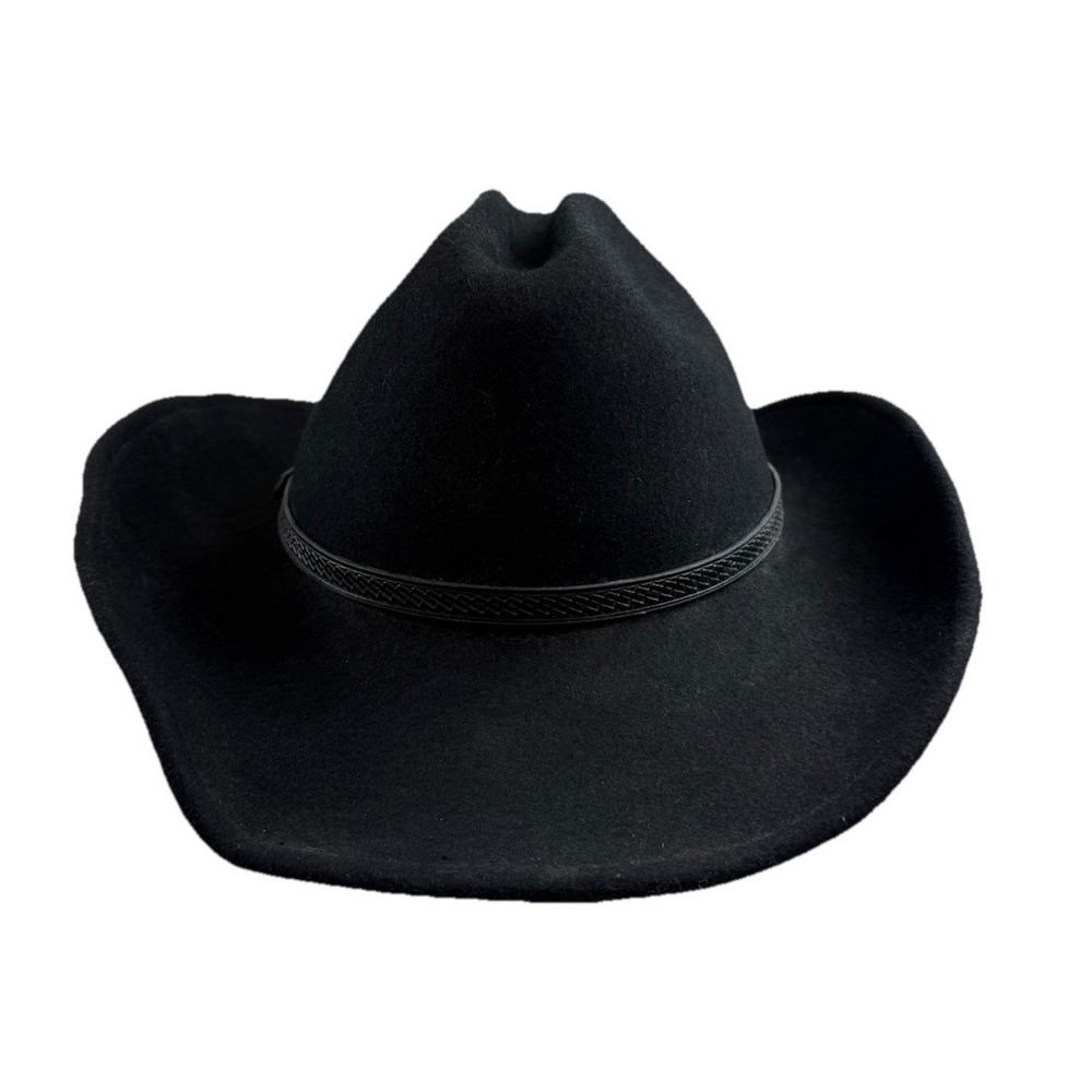 Outback Trading Co Out Of The Chute Black Wool Cowboy Hat Shapeable‎ 1335 Sz XL - Picture 3 of 13